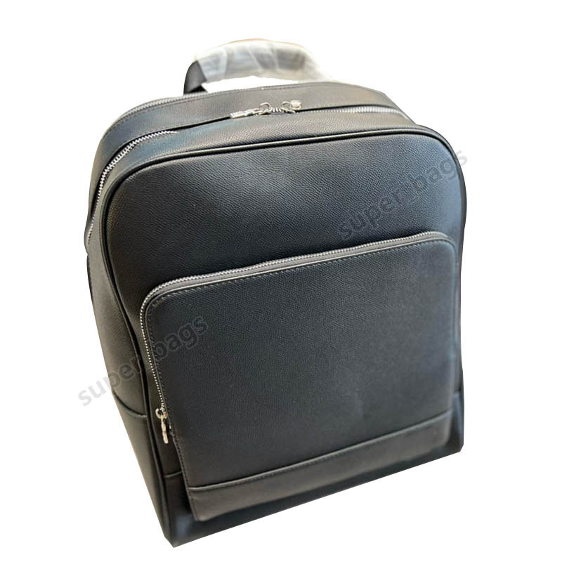 

Designer bags Women Genuine leather double shoulder bag Purses Men backpack wallet black Size 39cm