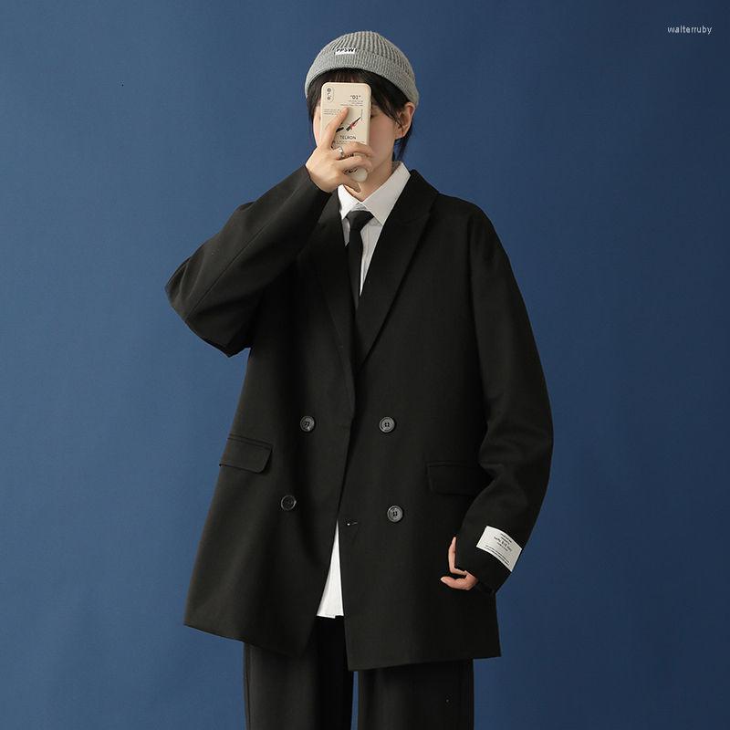 

Men's Suits 2022 Men's Fashion Trend Suit Jackets Casual Loose Blazers Black/Grey Outerwear Western-style Clothes High-quality Coats