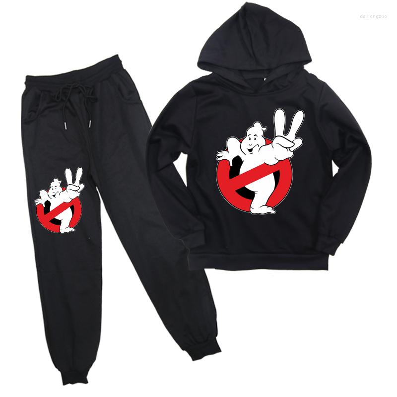 

Men's Hoodies Ghost Buster Sweatshirt Pants Suit Hoodie Casual Boys Girls Cotton Kids Tops Pullover Sportswear For Children