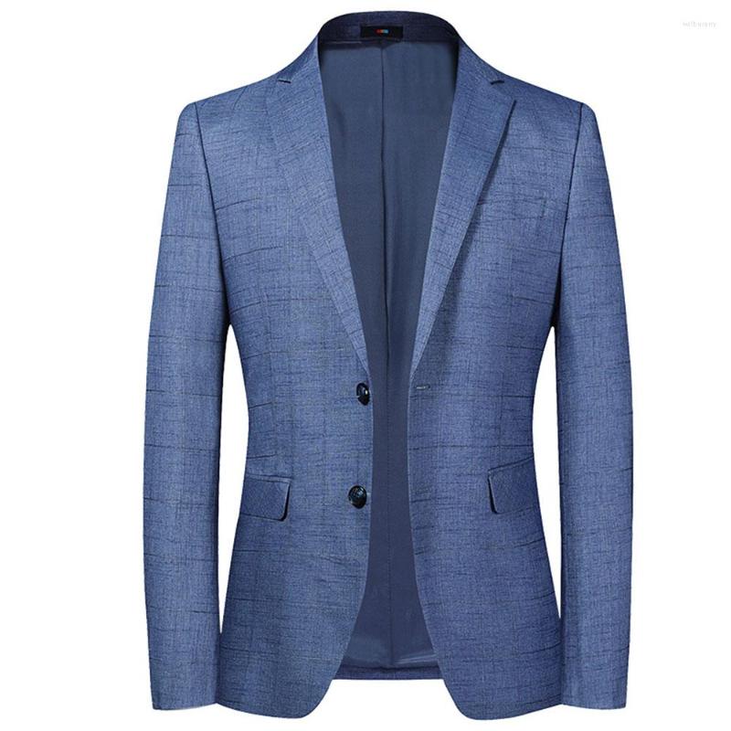 

Men's Suits Spring Leisure Suit Young Men's Fashion Business Sheet Small Jacket Handsome Cultivate One's Morality Dress, Blue