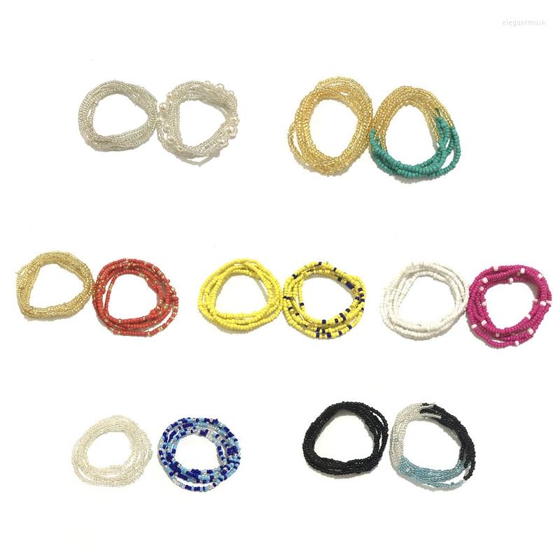 

Belts 2 Pc African Belly Chain Jewelry For Women Waist Beach Body, White