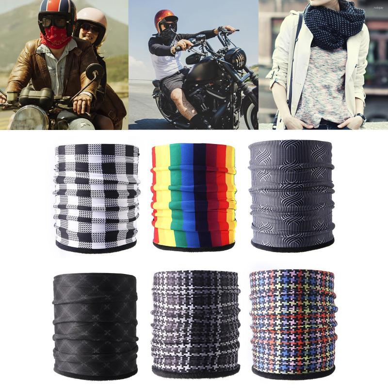 

Bandanas Reusable Winter Neck Warmer Half Mask Windproof Tube Scarf Bandana Fleece Balaclava Weather Ski Outdoor Cycling Hiking