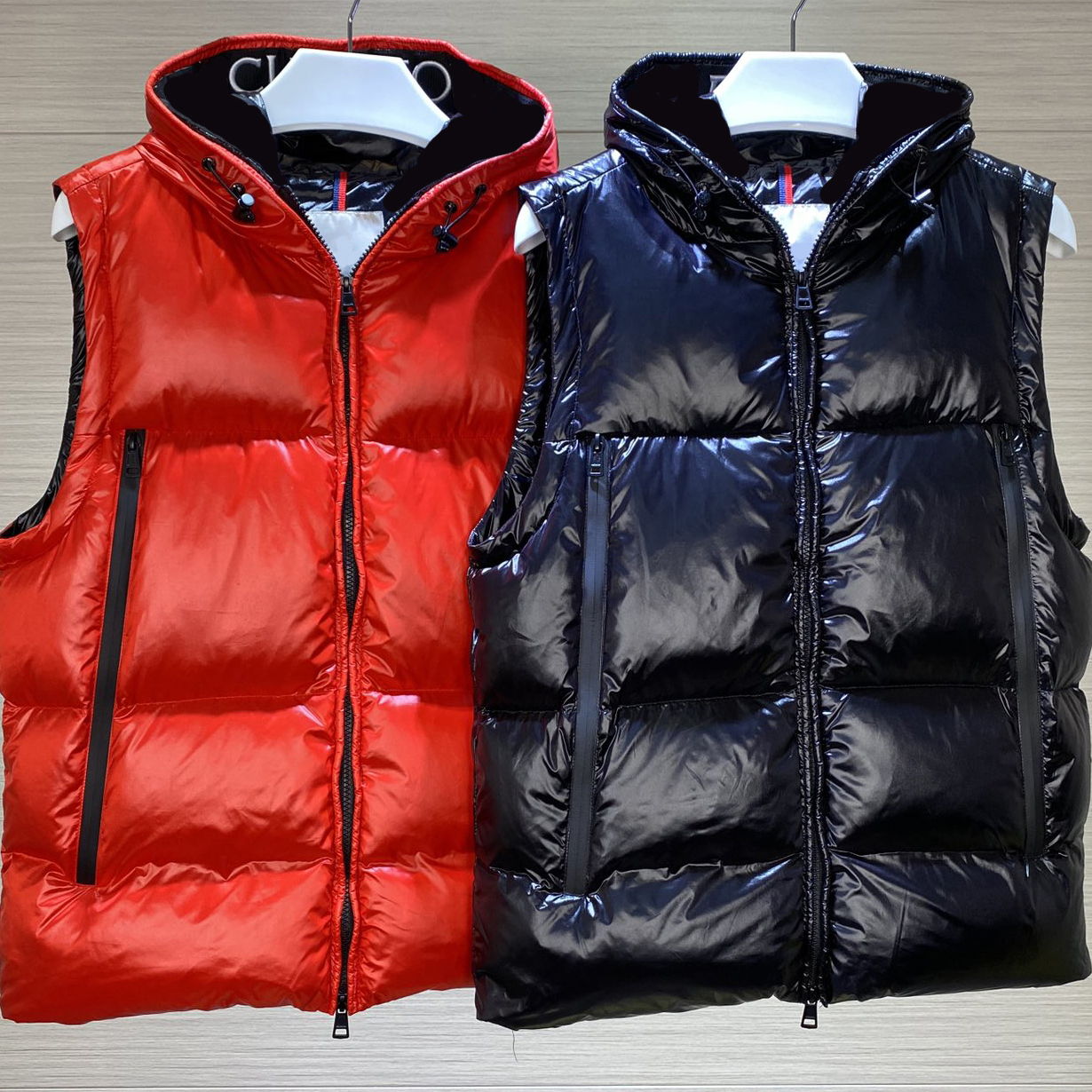 

designer men's down jacket vest embroidered badge women's winter printing letter warm puffer vest size /2/3/4/5, Red
