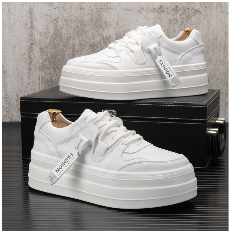 

Women Sneakers and Man Thick-soled Small White Shoes Women's Breathable Student Board Shoes Platform Shoes