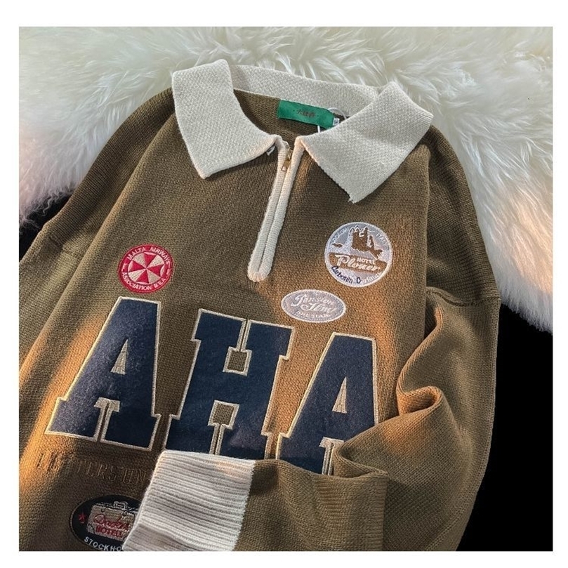 

Womens Hoodies Sweatshirts Sweatshirts Women Vintage Letter Flocking Knitwear pattern Printing Pullovers Hoodies Women Punk Hooded Jackets Y2k Clothes 221010, Brown