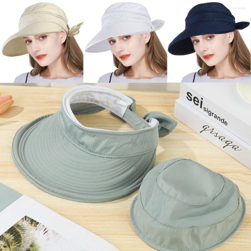 

Wide Brim Hats Women Ladies Anti-UV Summer Visor Outdoor Cap Beach Hat Sun, Grey