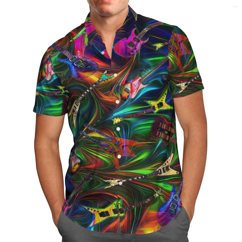 

Men's Casual Shirts Hippie Music 3D Print Breathable Hawaiian Short Sleeve Shirt Summer Art Men's Party Graphic 5XL Street Button, Hawaiian shirt 09