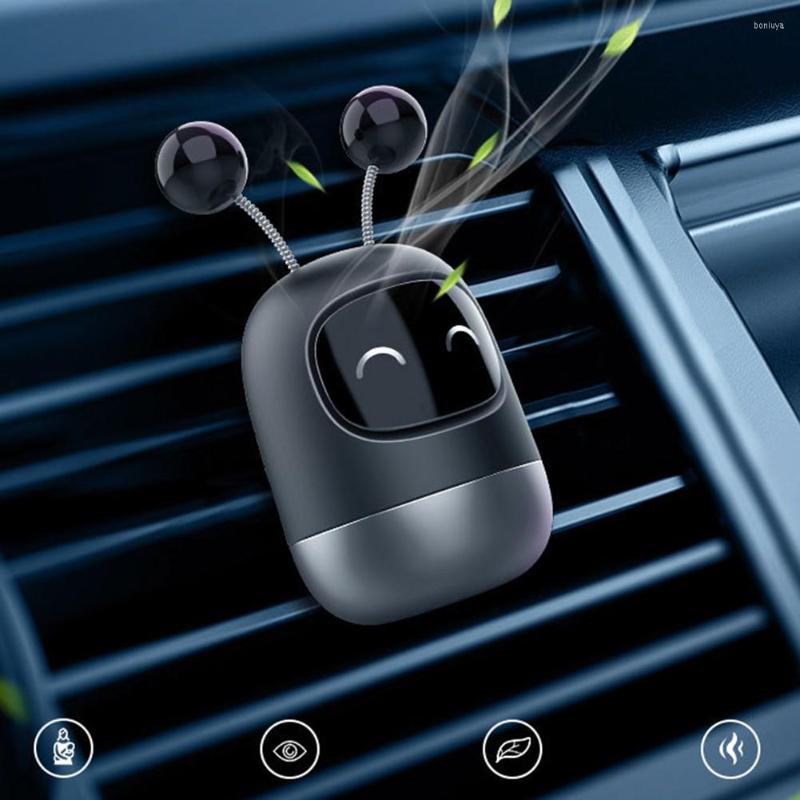 

Car Cute Robot Auto Air Outlet Perfume Long-Lasting Fragrance Clip 6 Types Deodorant Interior