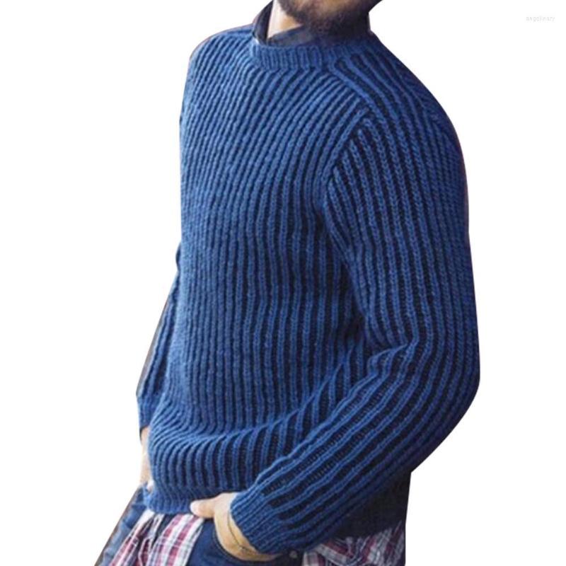 

Men's Sweaters Autumn Winter Men O Neck Long Sleeve Pullover Fashion Solid Color Comfortable Warm Casual Daily Wear Sweater Knitwear, Dark gray