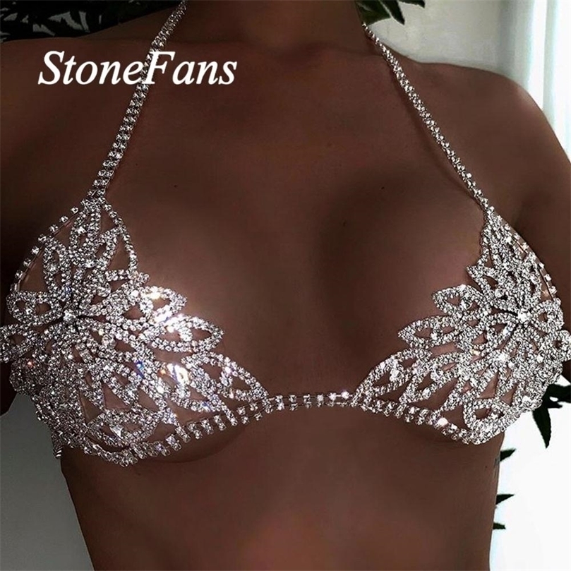 

Other Stonefans Fashion Leaf Crystal Body Chain Bra Jewelry for Women Sexy Bikini Bra Necklace Statement Lingerie Jewelry 221008