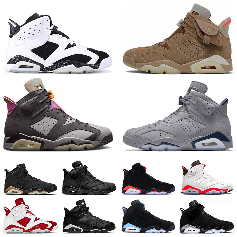 

2022 Basketball Shoes Mens Women Jumpman 6 Sports British Khaki 6S Georgetcown black cat outdoor Metallic Silver OreoBordeaux Trainers, 40-47 midnight navy