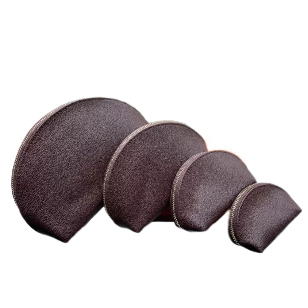 

4pcs/set Luxury Designer Womens cosmetic bags pu leather famous makeup bag travel pouch ladies purses organizador toiletry bag Clutch Bags, Brown grid