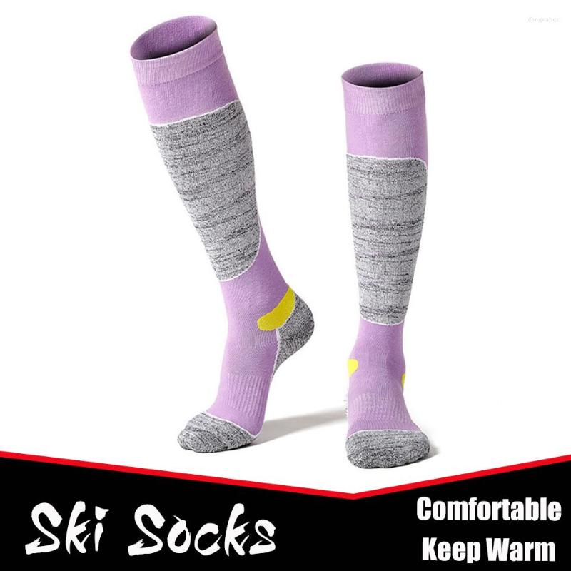 

Sports Socks Warmth Outdoor Mountaineering Ski Adult Unisex Trekking Run Long Tube Snowboard Thick Comfortable, 03