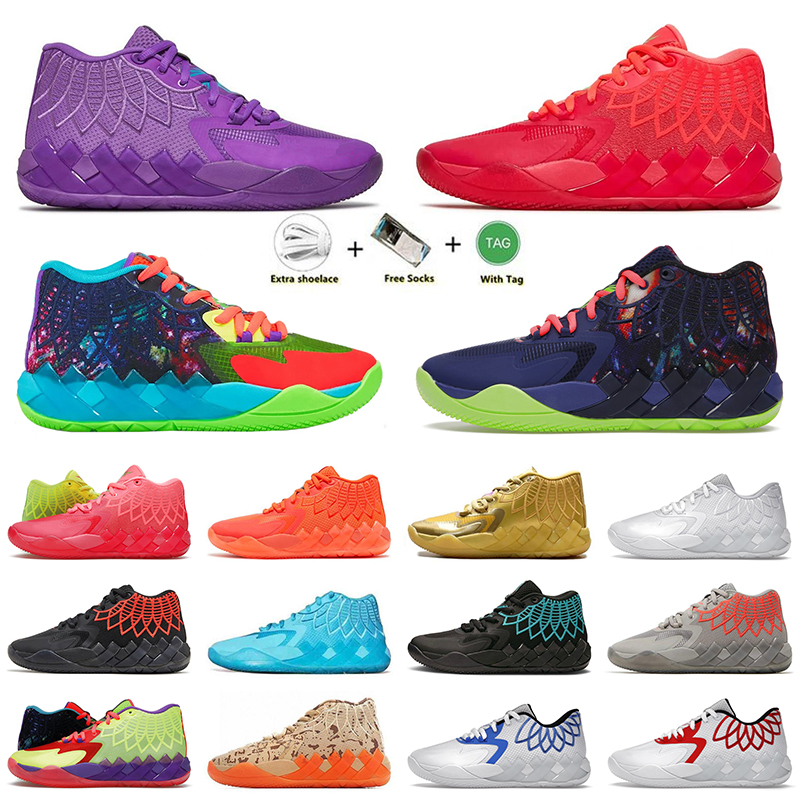 

2022 LaMelo Ball 1 MB.01 Basketball Shoes Men Sneakers Galaxy Black Blast Buzz City LO UFO Not From Here Queen City Rick and Morty Rock Ridge Red Mens Trainers Sports 40-47, 36-46 not from here