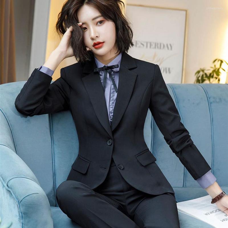 

Women's Two Piece Pants Work Fashion Pant Suits 2 Set For Women Singel Breasted Solid Color Blazer Jacket&Trouser Office Lady Suit, Blazer and pants