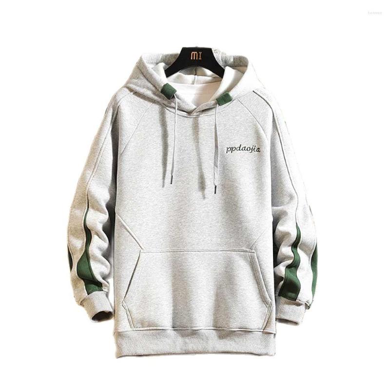 

Men's Hoodies Spring Autumn Pullovers Fashion Men Casual Hooded Sweatshirts Loose Baggy Streetwear Hiphop Jacket Coat Clothing, Black