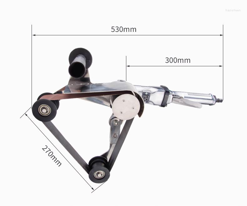 

Pneumatic Tools Portable Air Sander Belt Machine Circular Tube Drawing Polishing Stainless Steel Wire Pipe Grinder Tool 760mm