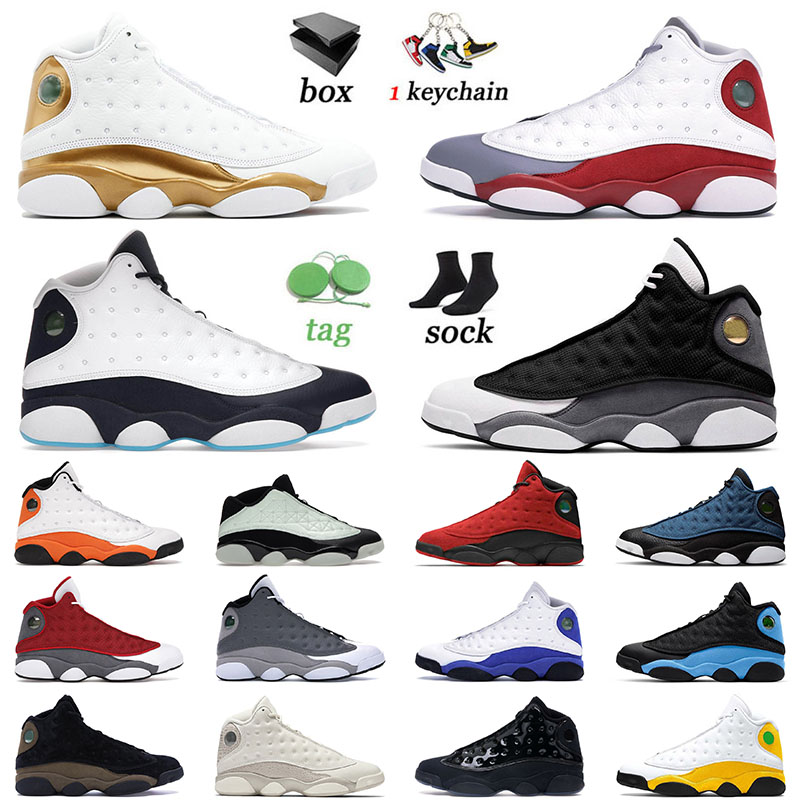 

Men Basketball Shoes 13 13s XIII Top Jumpman DMP Black Flint University Blue Singles Day Del Sol Gold Glitter Island Green Mens Women J13, C46 del sol 40-47