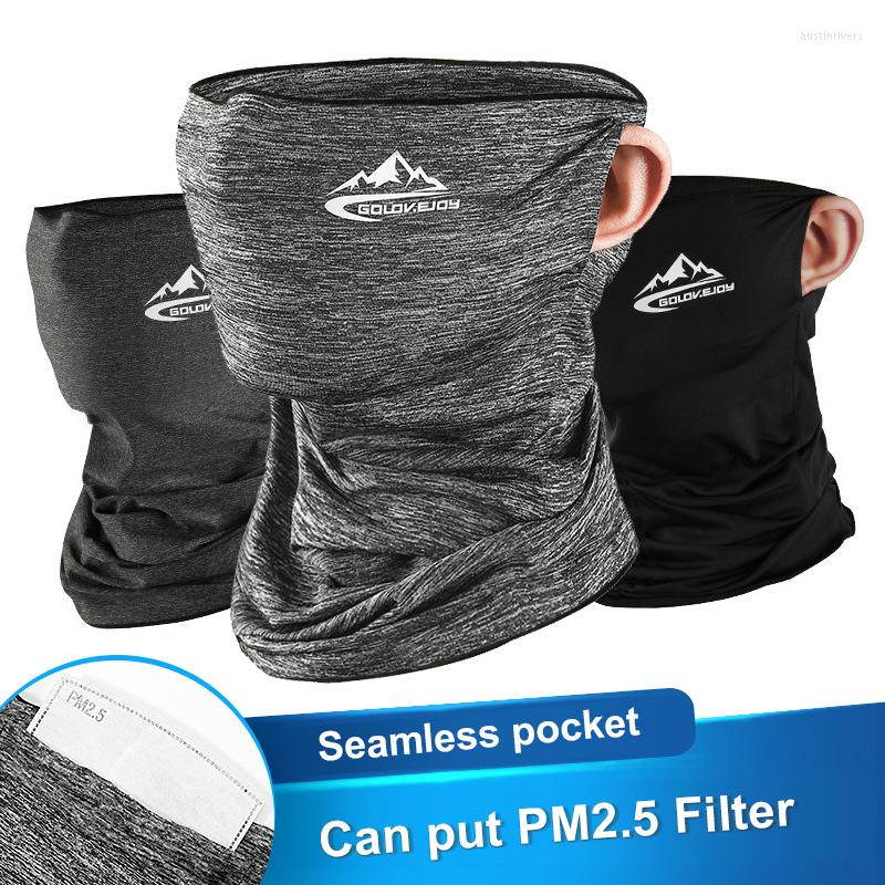 

Bandanas Balaclava Neck Gaiter Earloop Silk Cooling Sports Face Scarf Bandana Headwear For Dust Outdoors