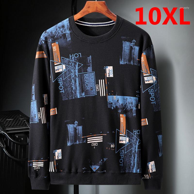 

Men's Hoodies Plus Size 10XL Sweatshirts Men Streetwear Casual Pullover Sweatshirt Oversize Big 9XL Clothes Male Tops Cotton HX479, Blue