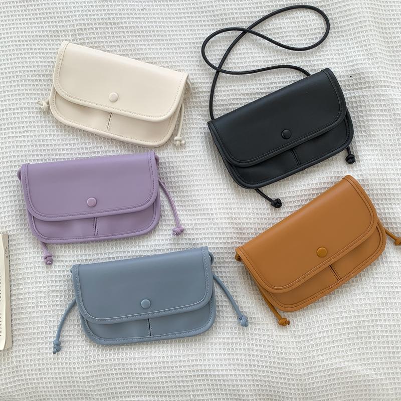 

Evening Bags 2022 Women Mini Crossbody Phone Bag Simple Style Ladies Shoulder High Quality PU Leather Youth Cover Flap Whole Sale, Blue