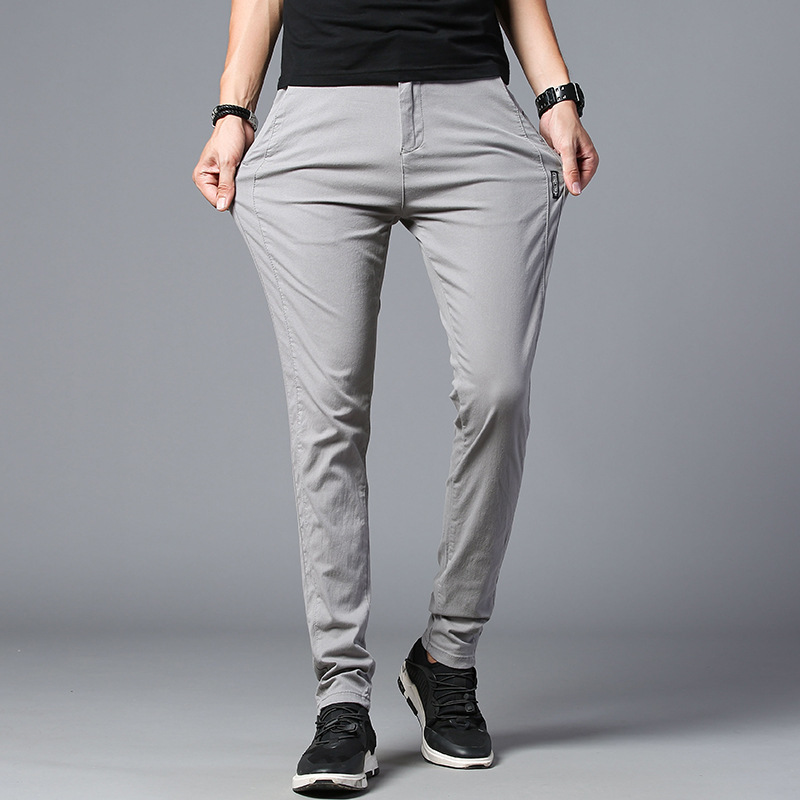 

Men's Pants Men's Trousers Male Long Pants Streetwear Slim Business Casual Hombre Fashion Straight 38 Plus Size Full Length 221010, 621 light green
