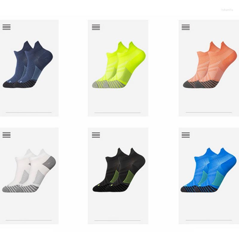 

Sports Socks Mens Cotton Ankle Cushioning Active Trainer Professional Outdoor Running Sock, 3 pairs
