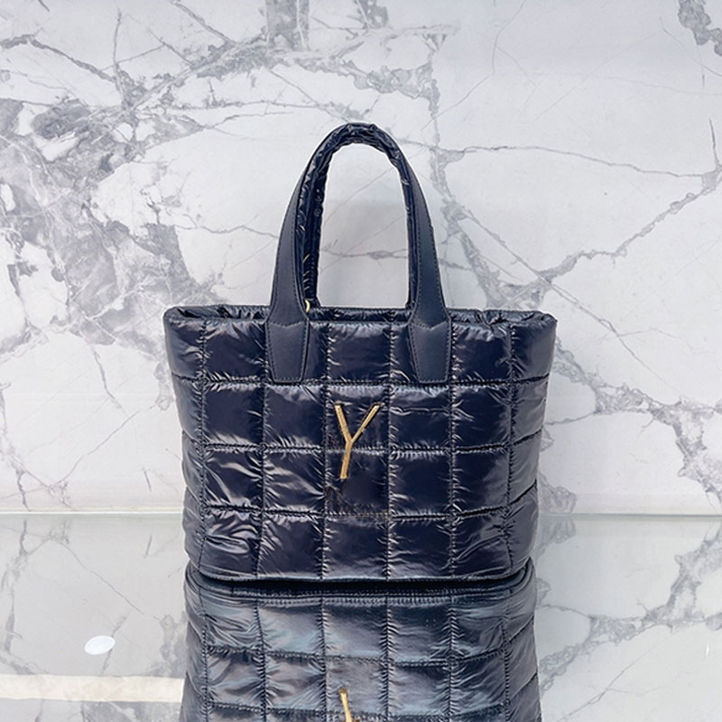 

Large Tote Bag Quilted Handbag Shop Bags Women Sheepskin Shoulder Bag Purse Fashion Letter shopping Totes 2022, Black