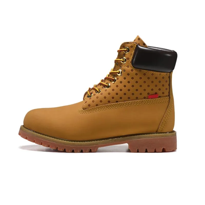 bottes de créateurs hommes femmes bottes martin bottines de luxe cowboy jaune blé noir rouge blanc olive bottillons camo baskets à plateforme bas
