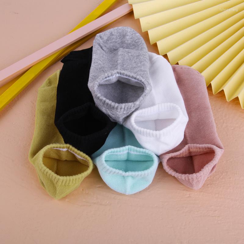 

Sports Socks 1 Pair Summer Candy Color Short Women's Casual Pure Cotton Ankle Low Cut Boat Ladies, White