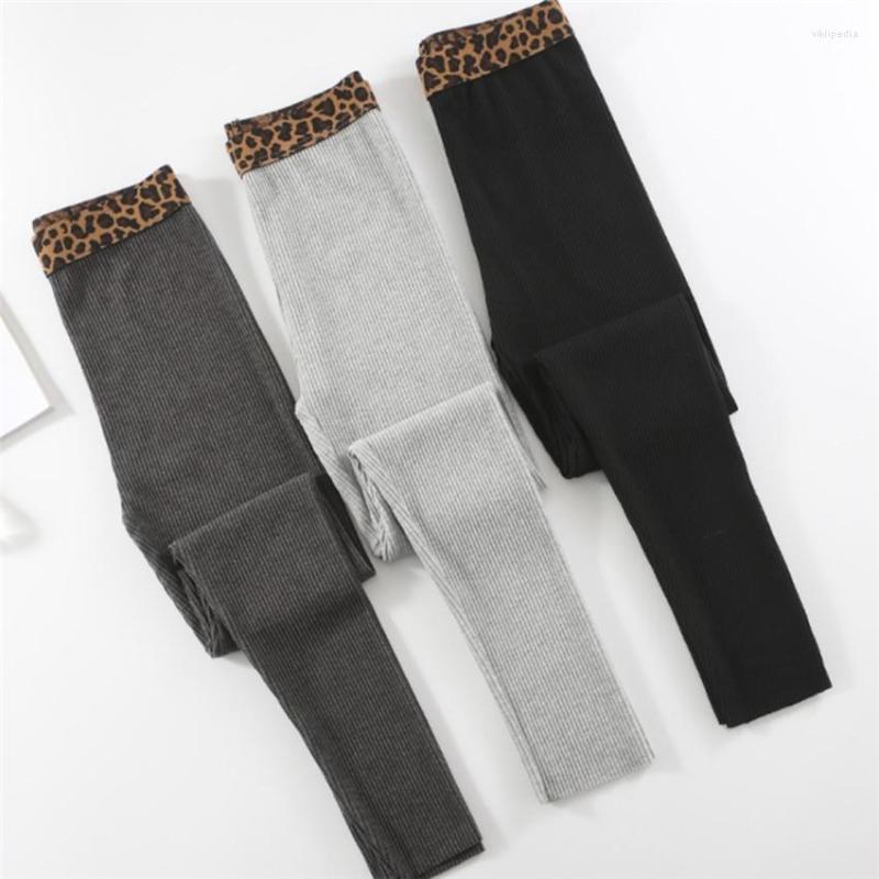 

Women's Pants Gowyimmes 2022 Slim Women Cotton Leggings Elastic Waist Pencil High Ankle-Length Pant Trousers Outwear 291, Black