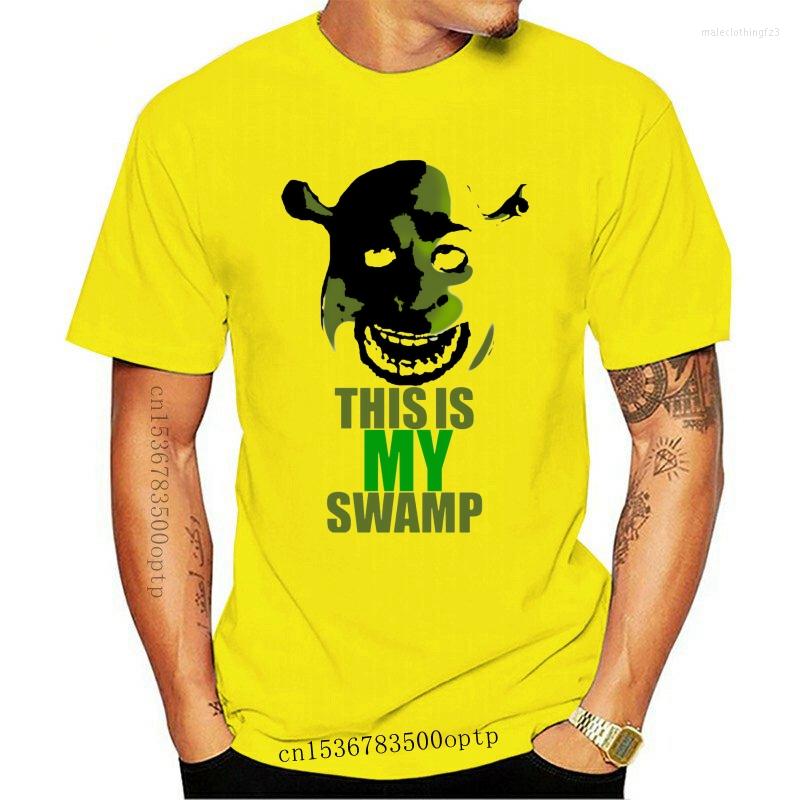 

Men's T Shirts Shrek Shirt This Is My Swamp Love Life T-Shirt Oversized Casual Tee Short Sleeves Print Cute Tshir, Green