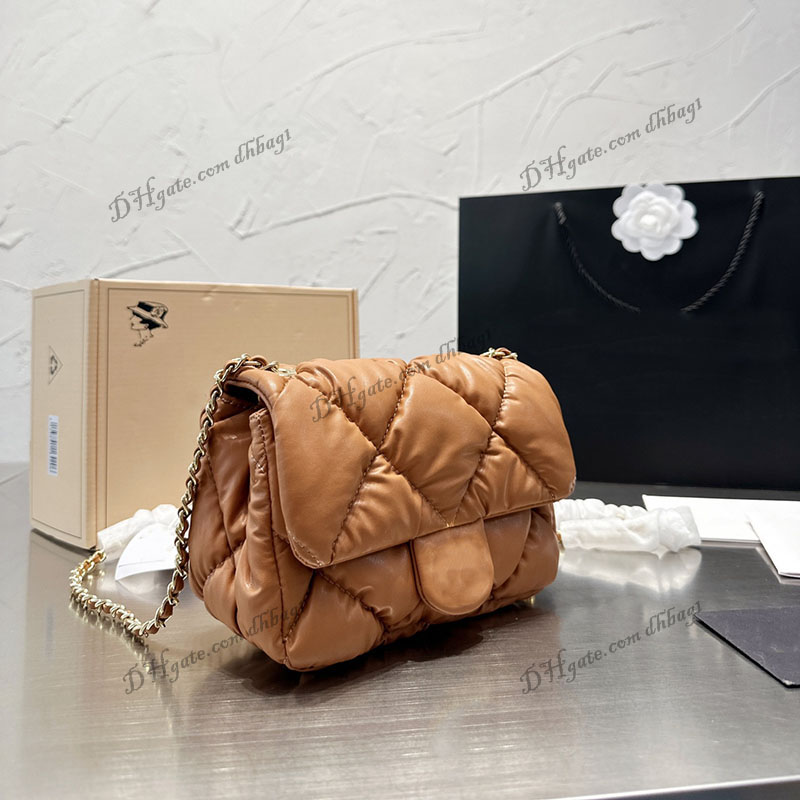 

Ss21 Designer French Flap Quilted Shoulder Bag Women Classic Lambskin Gold Hardware Handbags Luxuey Crossbody Wallet Coin Purse Multi Pochette Sacoche 6 Colors 20C, Box