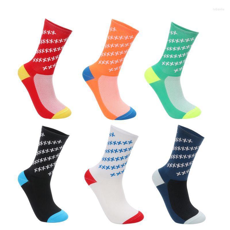 

Sports Socks Ly High Quality Professional Brand Sport Breathable Bicycle Outdoor Racing Calcetines Ciclismo, Blue