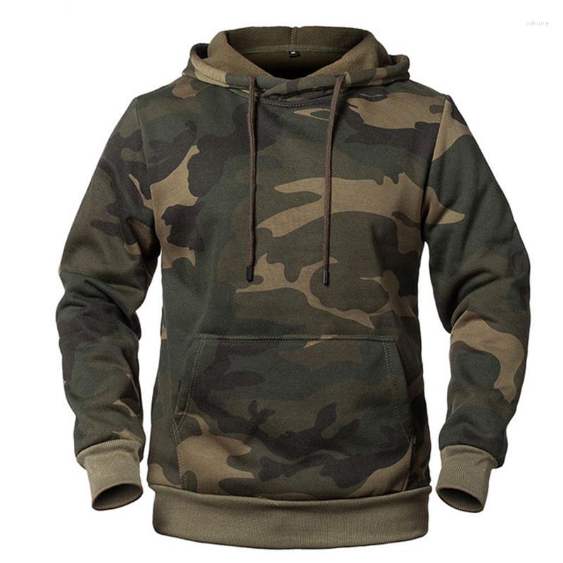 

Men' Hoodies Men Camouflage 2022 Fashion Sweatshirt Male Camo Hoody Hip Autumn Winter Military Hoodie Mens Clothing US/EUR Size, Khaki