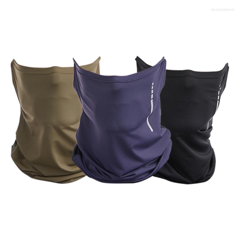 

Bandanas 1Pc Silk Fishing Mask Windproof Scarves Mesh Hanging Ears Outdoor Sports Casual Unisex Hiking Camping Hunting