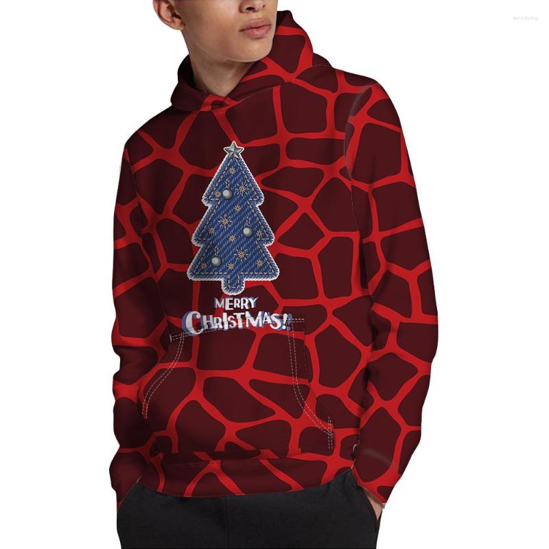 

Men' Hoodies Men' Christmas Clothing Sweatshirt Tree Print Oversized Pullover Hoodie Swetshirt With Pockets Outdoor, Ysfb01422z72