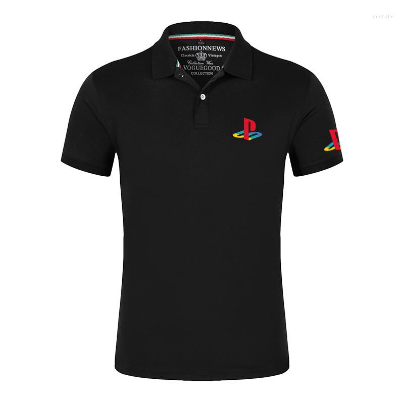 

Men' Polos 2022 PlayStation Printing Summer Men' Polo Casual Short Sleeves Solid Color Tshirt Man Classic Tops Outdoor Customize