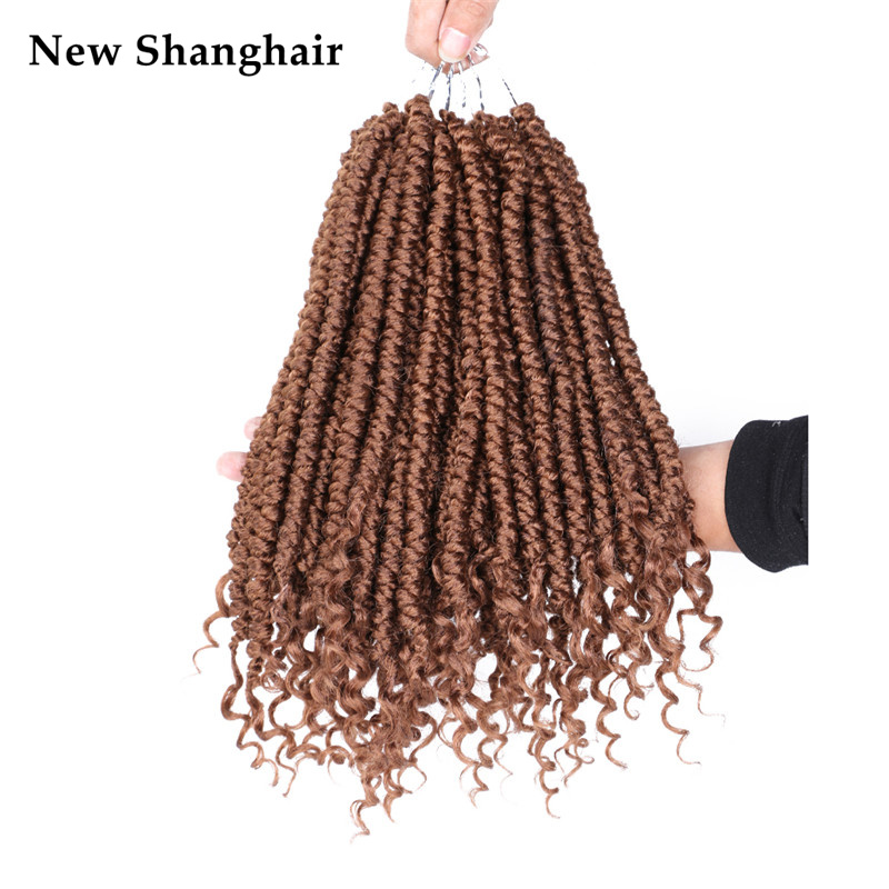 

Spring Senegalese Twist Crochet Hair 12 Inch Crochet Twist Hair with Curly Ends Spring Twist Crochet Braids T30 BS27, T27
