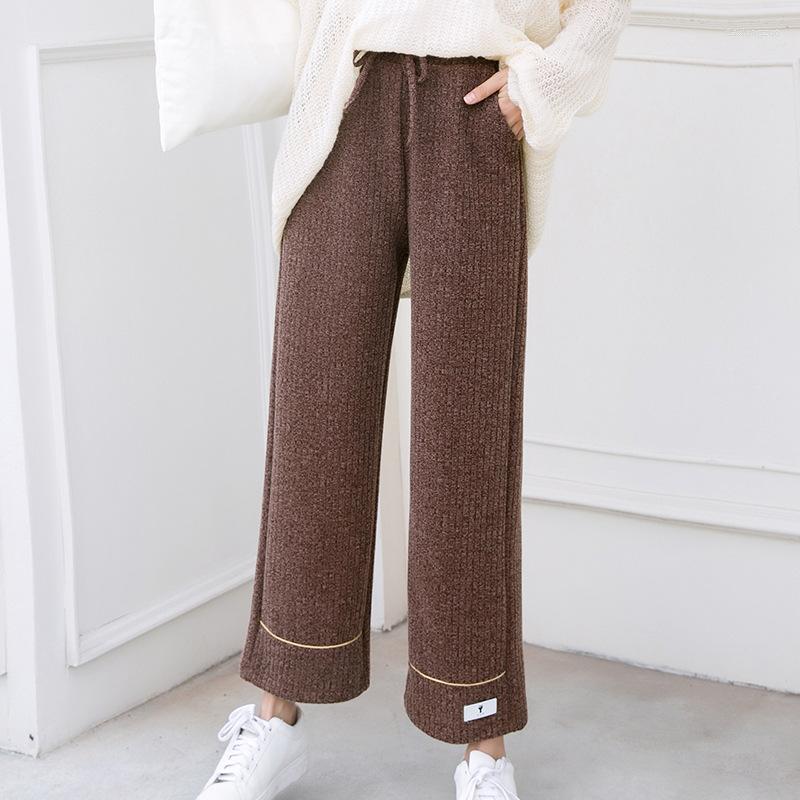 

Women's Pants Women Bottoms Womens Winter Clothing Female Vintage Streetwear Flare Sweatpants Bell Bottom