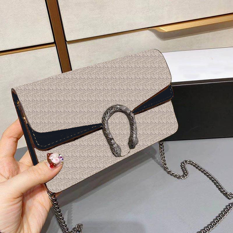 

2023 Womens Bag handbag handbags Limited Style Chain Genuine PU Leather GG Shoulder Diagonal Crossbody bags, Js-khaki