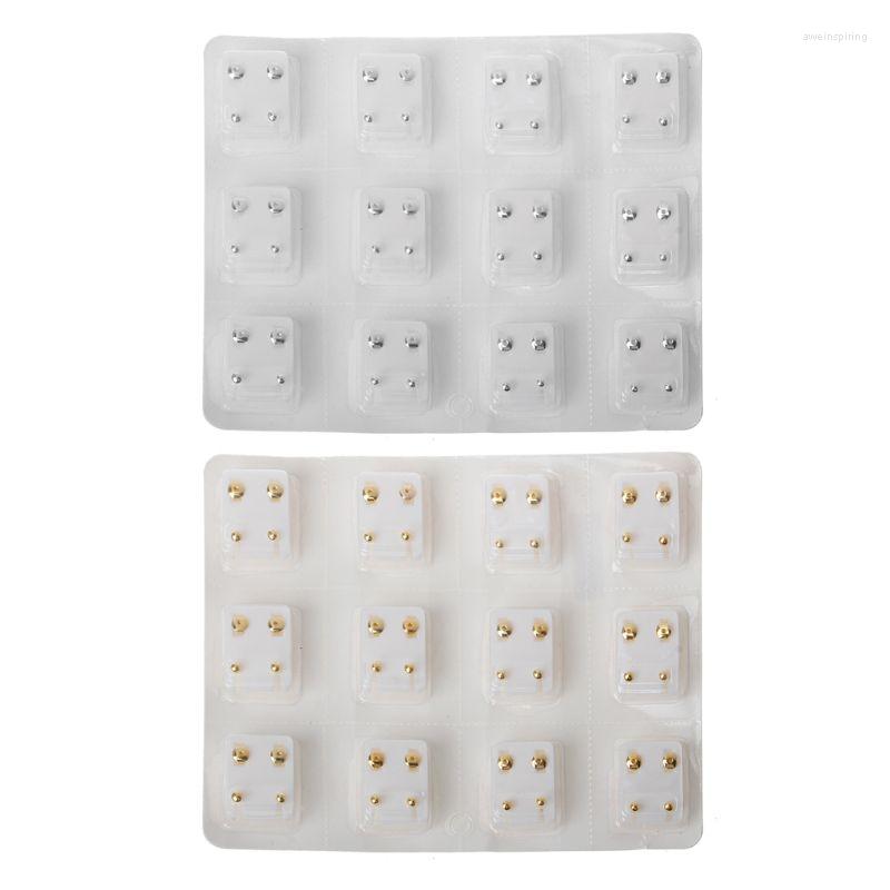 

Jewelry Pouches 12 Pairs Ear Piercing Gun Earring Disposable Set Hypoallergenic Stud