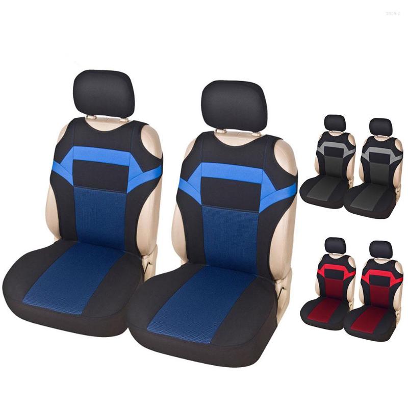 

Car Seat Covers 2pcs/set Mesh Sponge Interior Accessories T Shirt 3 Color Front Cover For Car/Truck/Va/SUV Universal