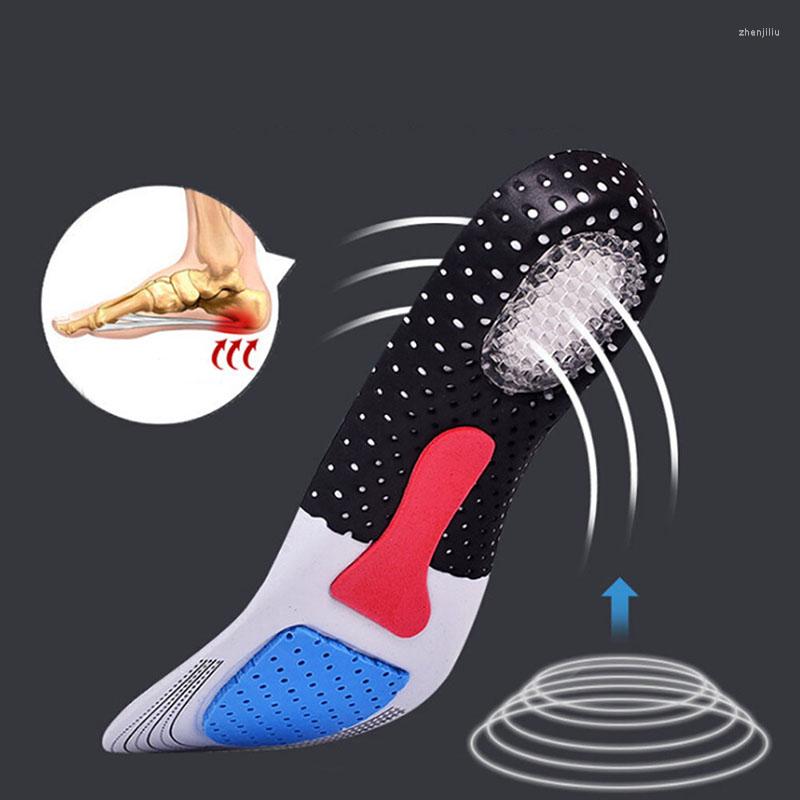 

Ankle Support 1pair Unisex Solid Silicone Gel Insoles Foot Care For Plantar Fasciitis Heel Spur Sport Shoe Pad Arch Orthopedic Insole, Picture shown