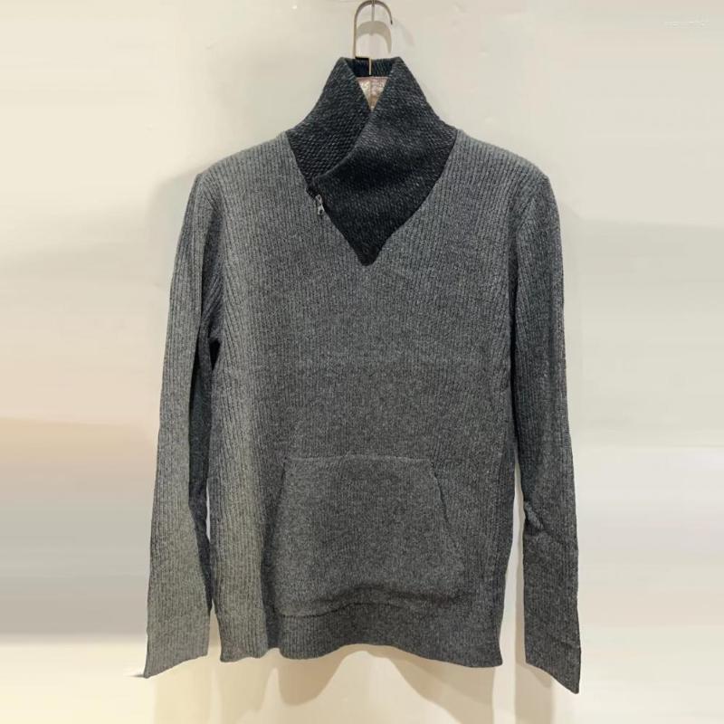 

Men's Sweaters Men Sweater Stylish Wear-resistant Thermal Pullover Soft, Black