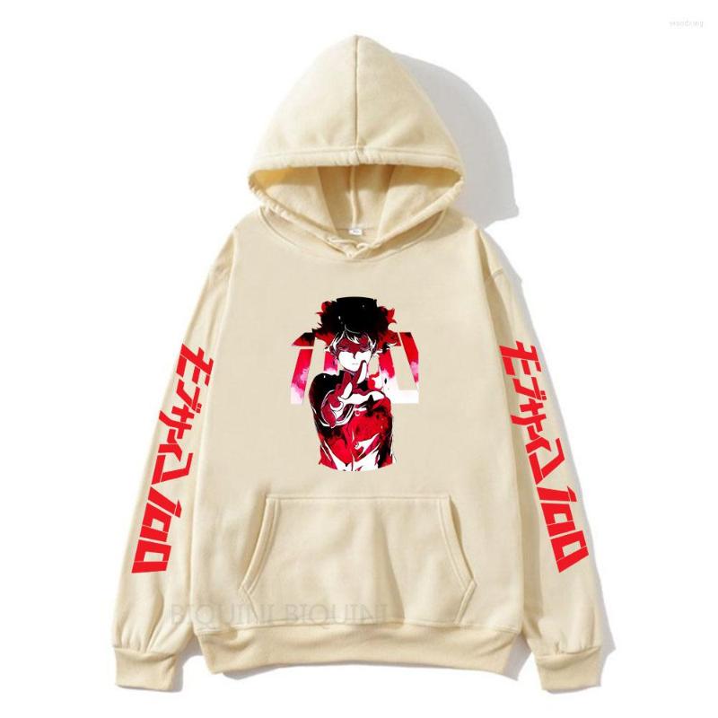 

Men's Hoodies Kageyama Shigeo Fighting Hooded Sweatshirts Mob Psycho 100 Anime Printed Pullover Autumn Winter Long Sleeves Streetwear, Dark-blue