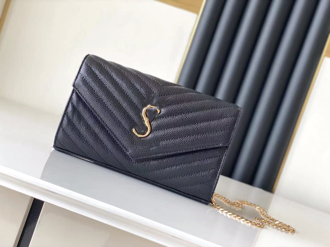 

fashion women luxurys designers bags real leather MONOGRAM woc Handbags messenger crossbody chain shoulder bag Totes Wallet