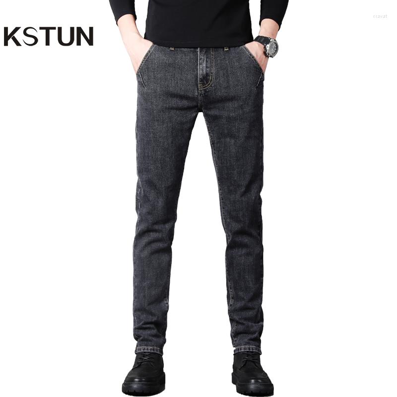 

Men's Jeans For Men Slim Fit Gray Black Blue Stretch Fashion Pockets Desinger Streetwear Mens Brand Casual Male Denim Pants Jean, 3232