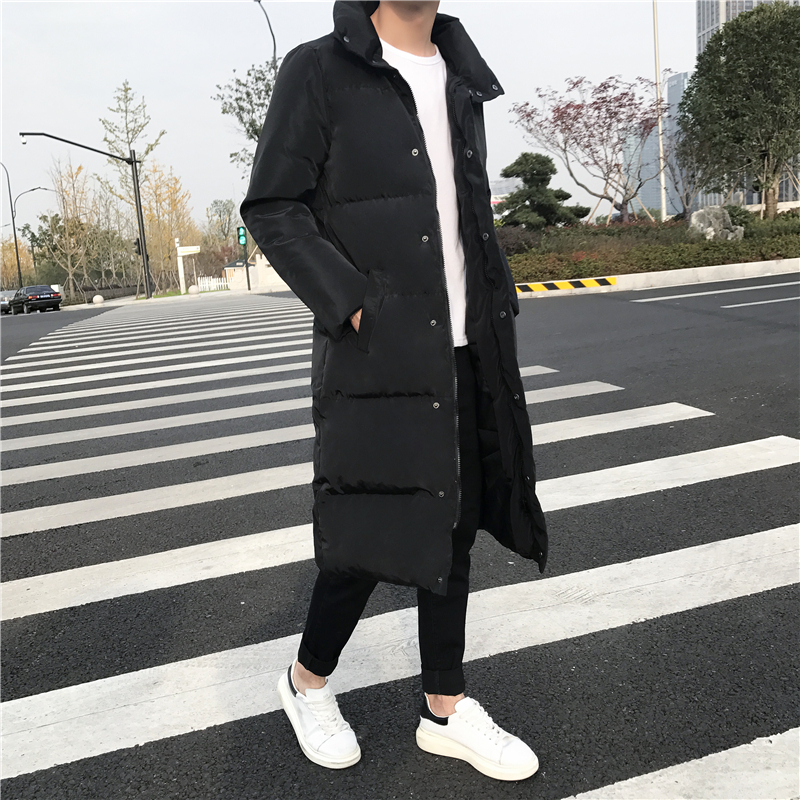 

Men's Jackets British Style Clothing Big Winter Coat Jacket Slim Fit Long Parka Warm Winter Jacket Men Wadded Male down Jacket Plus Size S5XL 221010, Black