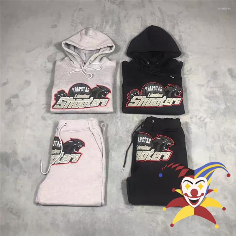 

Men' Hoodies Trapstar Hoodie Men Women Towel Red Embroidered Tiger Logo Pullover Streetwear